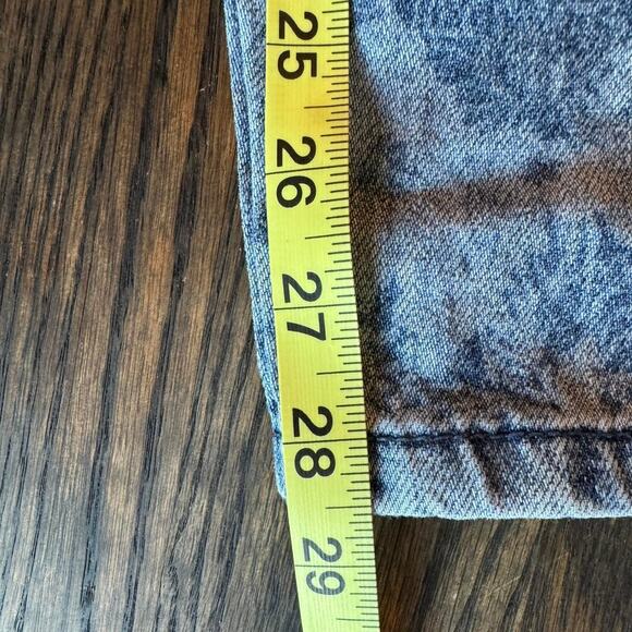 BDG Blue Patterned Straight Leg Jeans - Picture 5 of 6